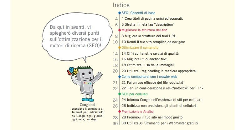 manuale seo di google