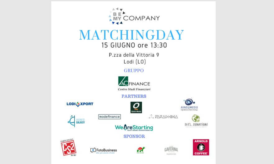Matching Day  15 Giugno a Lodi
