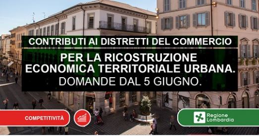 Distretti del Commercio per la ricostruzione economica territoriale urbana