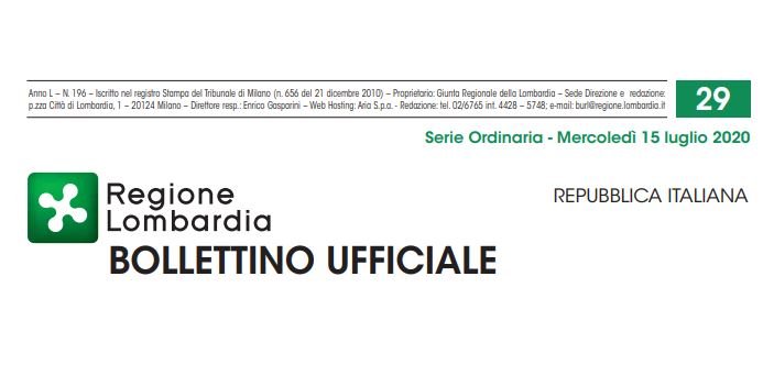 Regione Lombardia. Bollettino Ufficiale. Mercoledì 15 Luglio 2020
