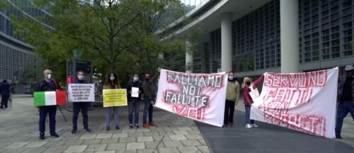 Conflombardia. La protesta dei ristoratori di Milano