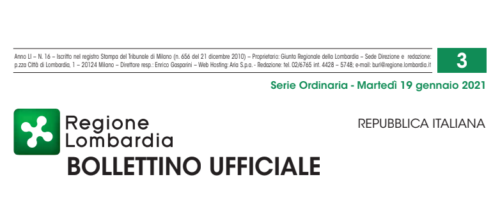 Regione Lombardia. Bollettino Ufficiale. Martedì 19 Gennaio 2021