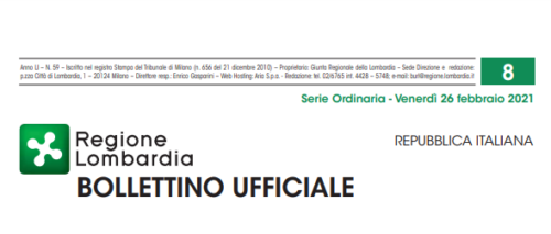 Regione Lombardia. Bollettino Ufficiale. Venerdì 26 Febbraio 2021