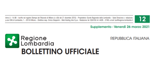 Regione Lombardia. Bollettino Ufficiale. Supplemento Venerdì 26 Marzo 2021