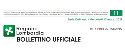Regione Lombardia. Bollettino Ufficiale. Mercoledì 17 Marzo 2021