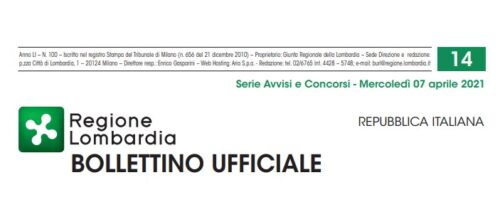 Regione Lombardia. Avvisi e Concorsi. Mercoledì 07 Aprile 2021