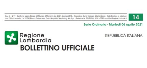 Regione Lombardia. Bollettino Ufficiale. Martedì 06 Aprile 2021