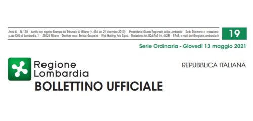Regione Lombardia. Bollettino Ufficiale. Giovedì 13 Maggio 2021