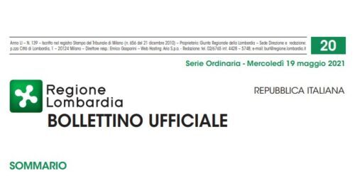 Regione Lombardia. Bollettino Ufficiale. Mercoledì 19 Maggio 2021