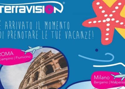 Convenzione con Terravision. E’ arrivato il momento di prenotare le vacanze!