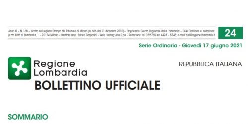 Regione Lombardia. Bollettino Ufficiale. Giovedì 17 Giugno 2021
