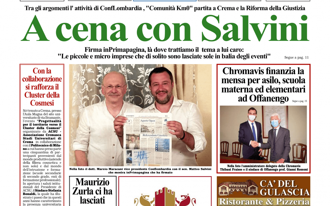 A cena con Salvini