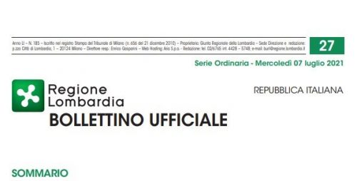 Regione Lombardia. Bollettino Ufficiale. Mercoledì 07 Luglio 2021