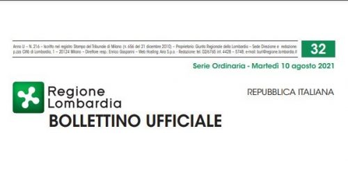 Regione Lombardia. Bollettino Ufficiale. Martedì 10 Agosto 2021