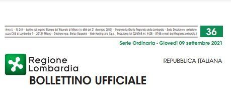 Regione Lombardia. Bollettino Ufficiale. Giovedì 09 Settembre 2021