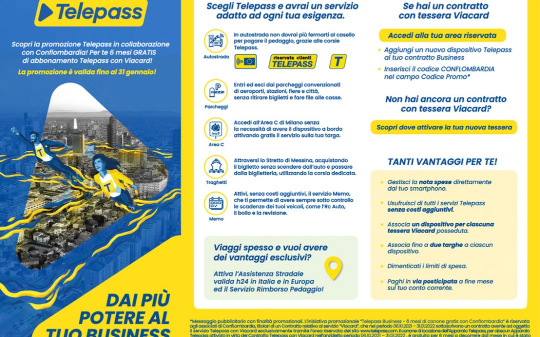 Conflombardia Telepass Dai più potere al tuo business