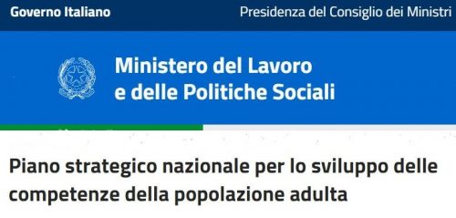 Piano strategico nazionale per lo sviluppo delle competenze della popolazione adulta