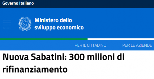Nuova Sabatini: 300 milioni di rifinanziamento