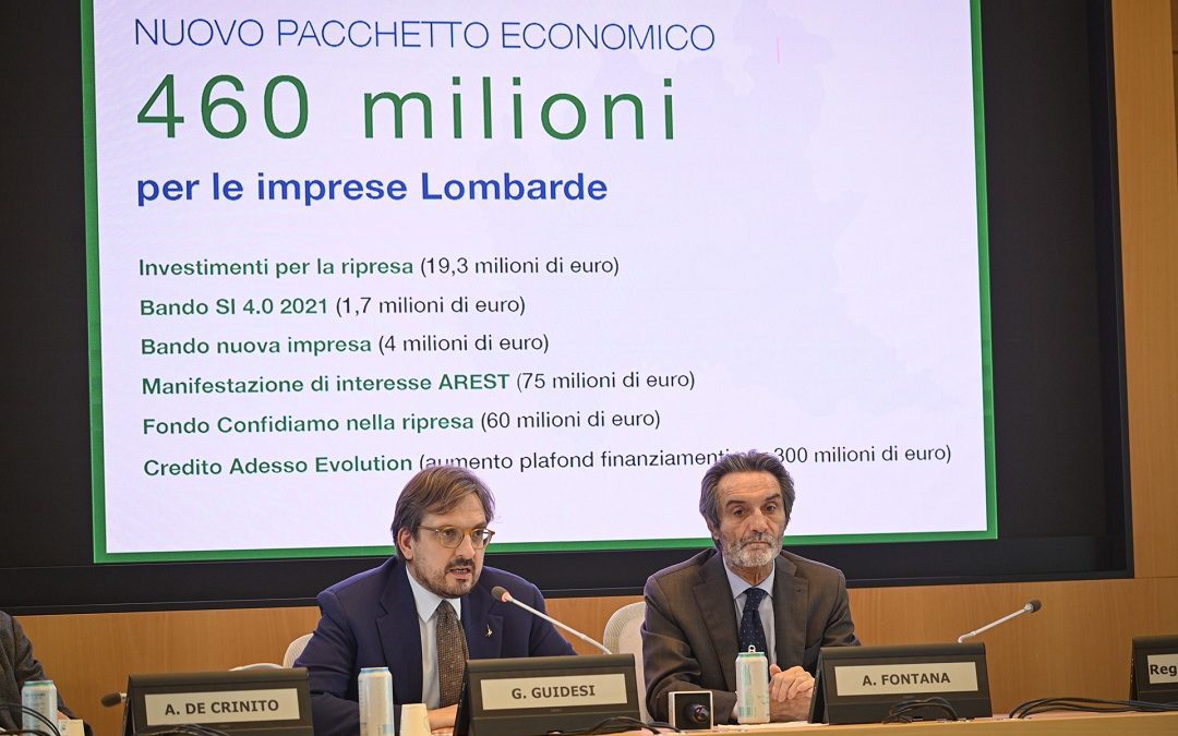 Regione Lombardia 460 milioni di Euro per supportare le imprese del territorio.