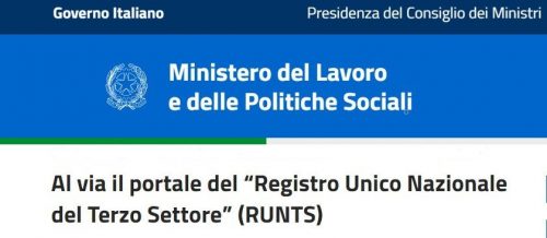 Registro Unico Nazionale del Terzo Settore