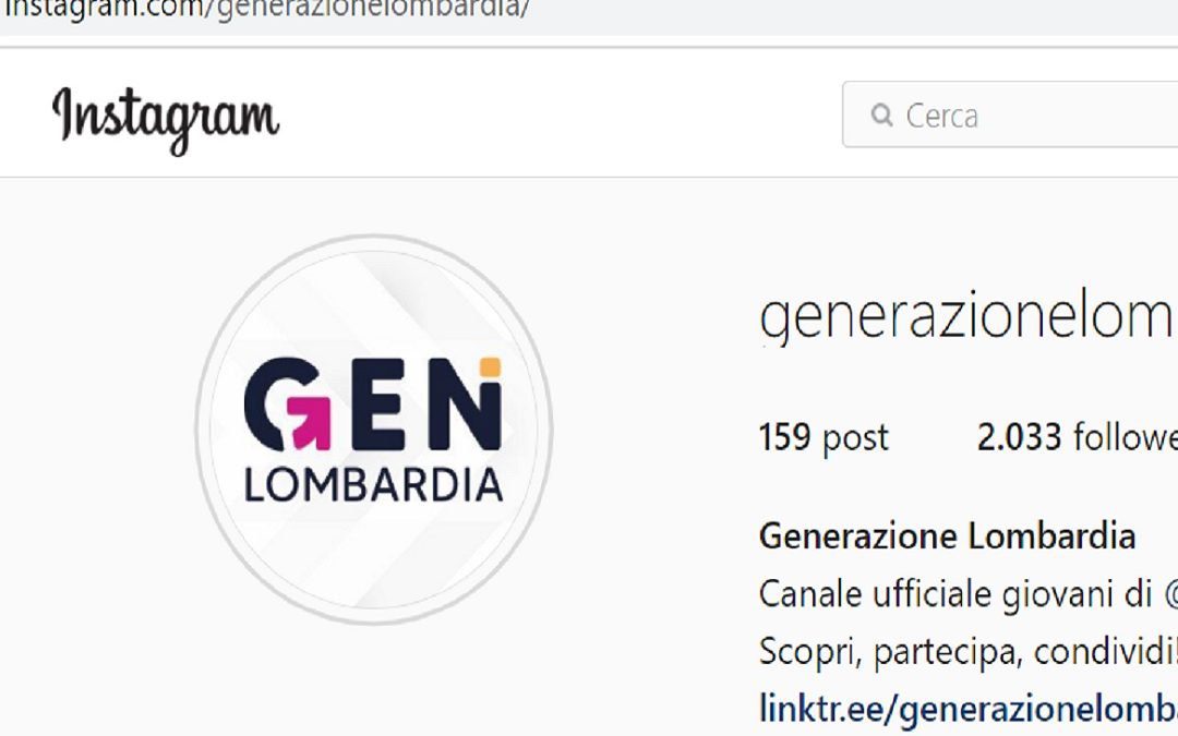 Giovani, cresce il profilo Instagram regionale ‘Generazione Lombardia’ – Lombardia Notizie Online – www.lombardianotizie.online