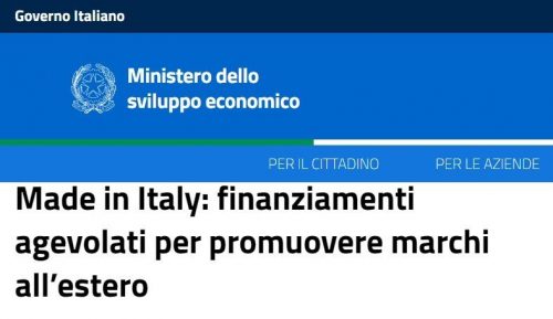 Made in Italy: finanziamenti agevolati per promuovere marchi all’estero