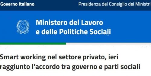 Smart working nel settore privato