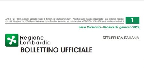 Regione Lombardia. Bollettino Ufficiale. Venerdì 07 Gennaio 2022.