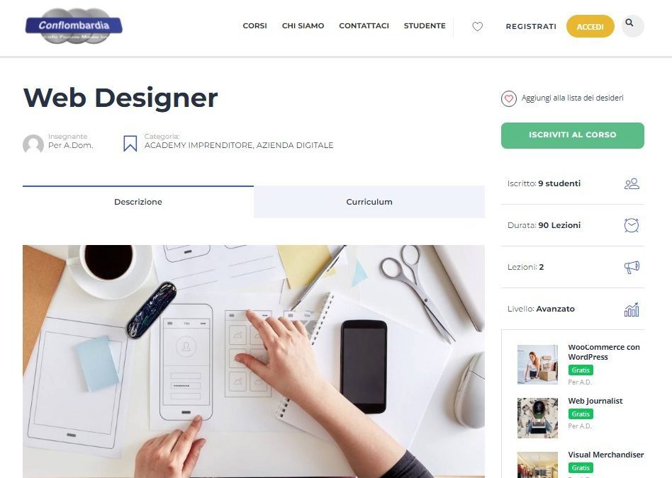Conflombardia Academy Imprenditore: Web Designer