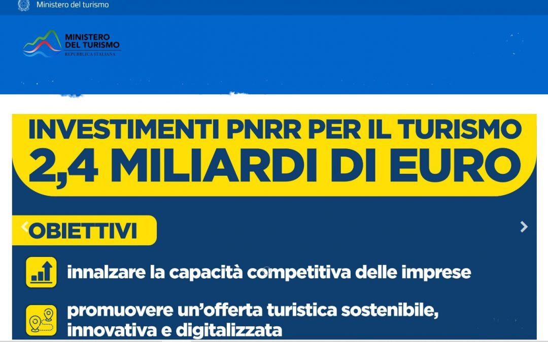 Contributi a fondo perduto per la transizione ecologica dal Ministero del Turismo