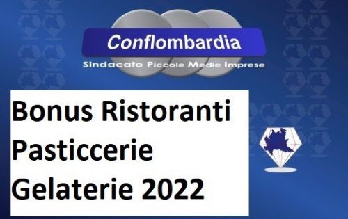 Bonus Ristoranti Pasticcerie Gelaterie 2022