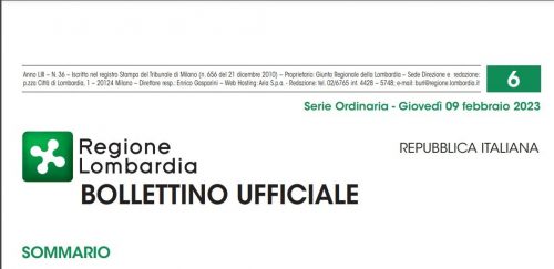 Bollettino Ufficiale di Regione Lombardia Giovedì 09 Febbraio 2023