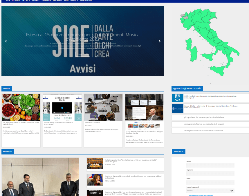 Il nuovo portale Conflombardia Territori dell’ Italia