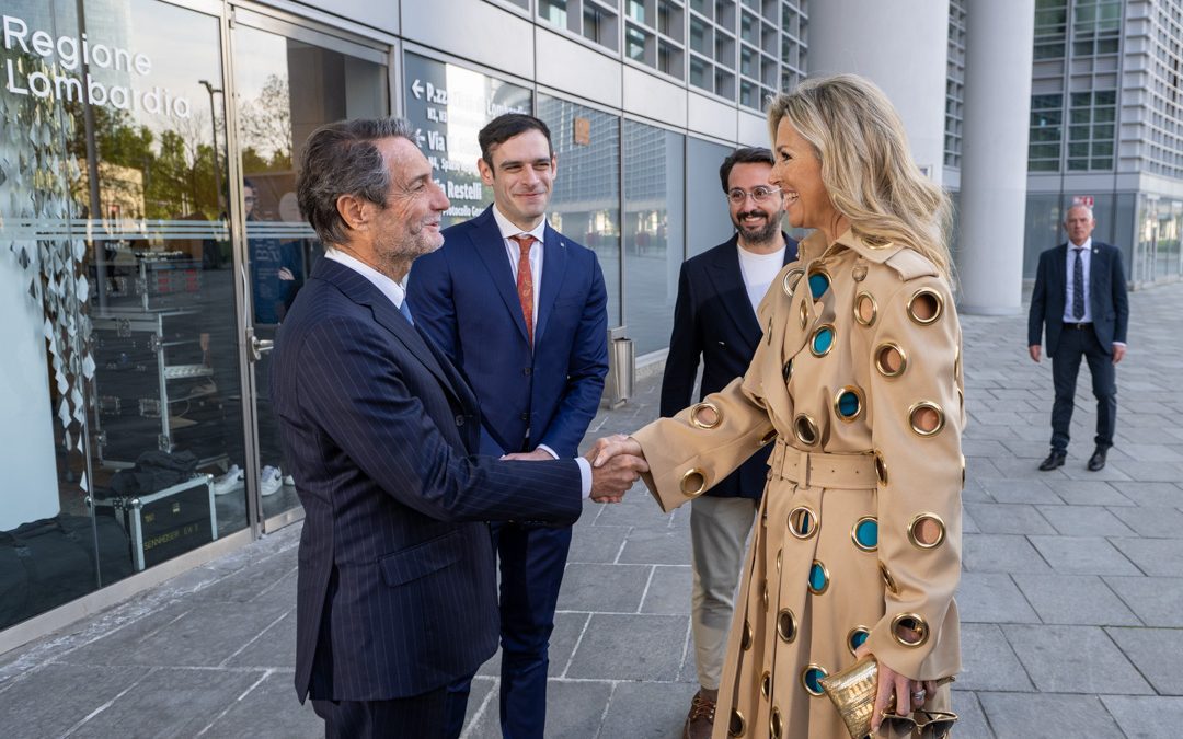 Regina Paesi Bassi accolta presidente Fontana sottosegretario Cattaneo – www.lombardianotizie.online