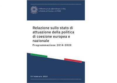 Relazione sullo stato di attuazione della politica di coesione europea e nazionale – www.lazioeuropa.it