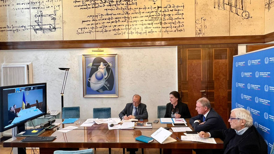 riunione Urso con Yermak e vice primo ministro Svyrydenko – www.mise.gov.it