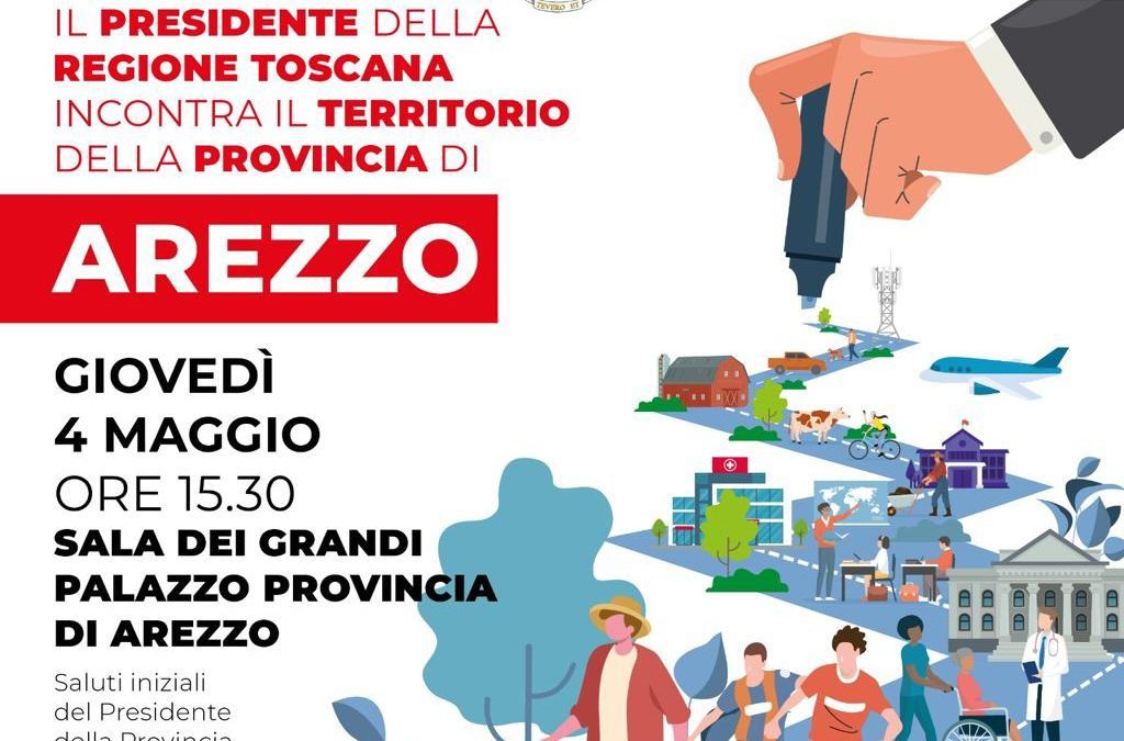 Metà mandato, giovedì 4 maggio il presidente Giani ad Arezzo 
						 – www.toscana-notizie.it