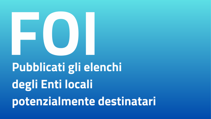 Fondo opere indifferibili – FOI: enti locali potenziali per la preassegnazione delle risorse – www.mit.gov.it