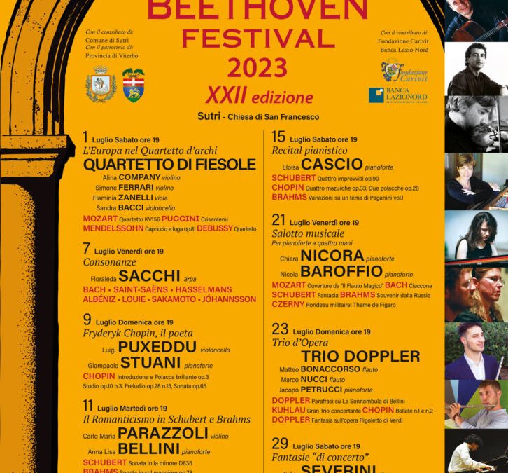 Dal 1°luglio al via Beethoven Festival di Sutri – VisitLazio – www.visitlazio.com