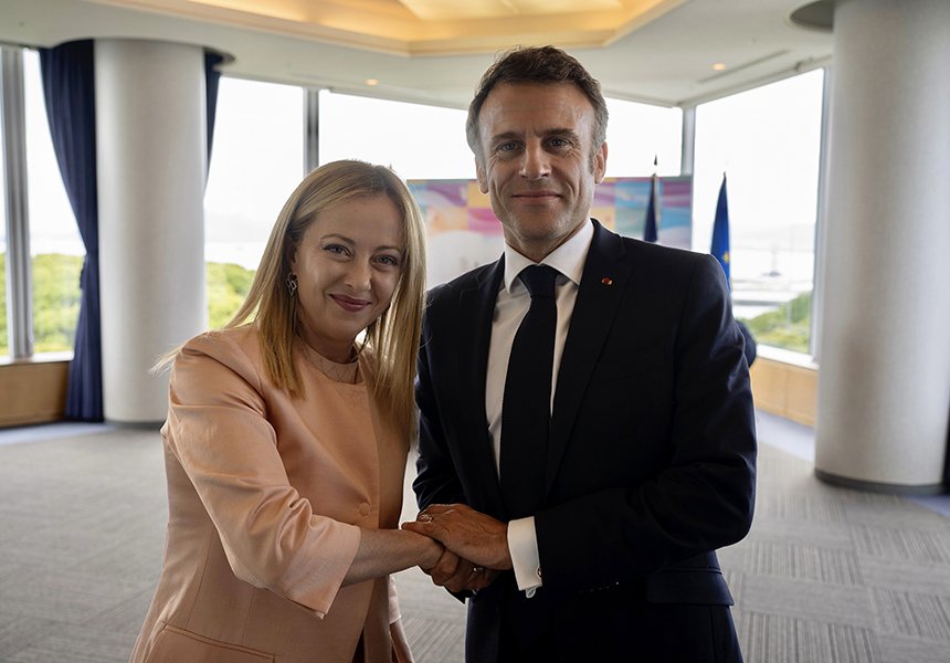 Il Presidente Meloni incontra il Presidente della Repubblica Francese Macron – www.governo.it