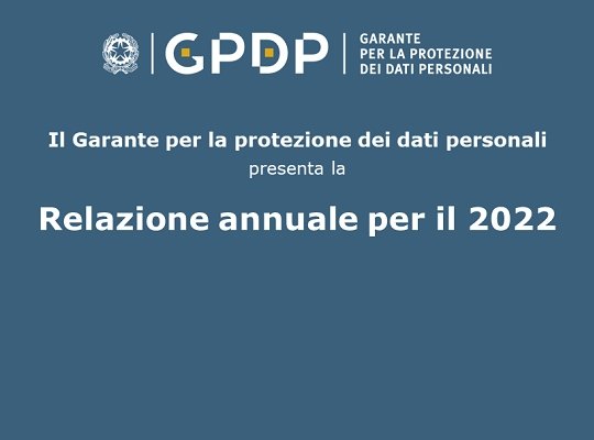 Il Garante privacy presenta la Relazione annuale. Il 6 luglio presso l’Aula… – www.gpdp.it