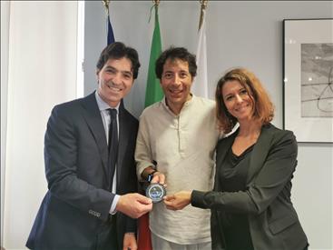 Volo suborbitale Galactic 01: il presidente Acquaroli riceve la visita degli ing. Carlucci e Paciucci – www.regione.marche.it