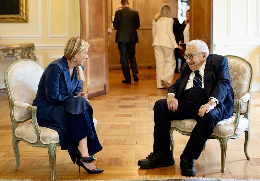 Washington, il Presidente Meloni incontra Henry Kissinger – www.governo.it