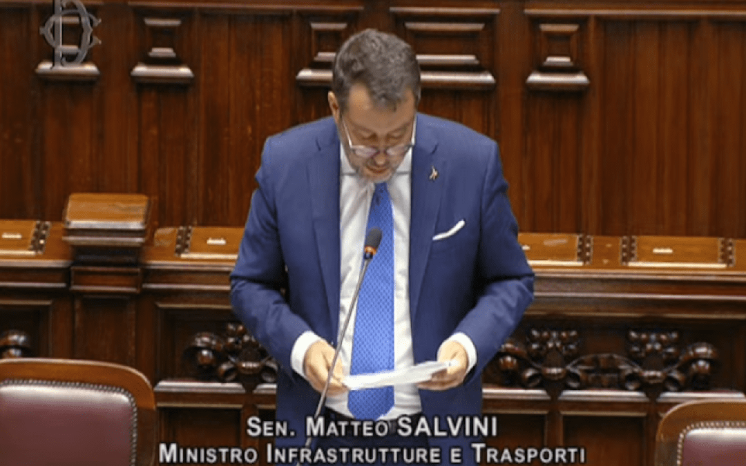 Il ministro Salvini al question time alla Camera – www.mit.gov.it