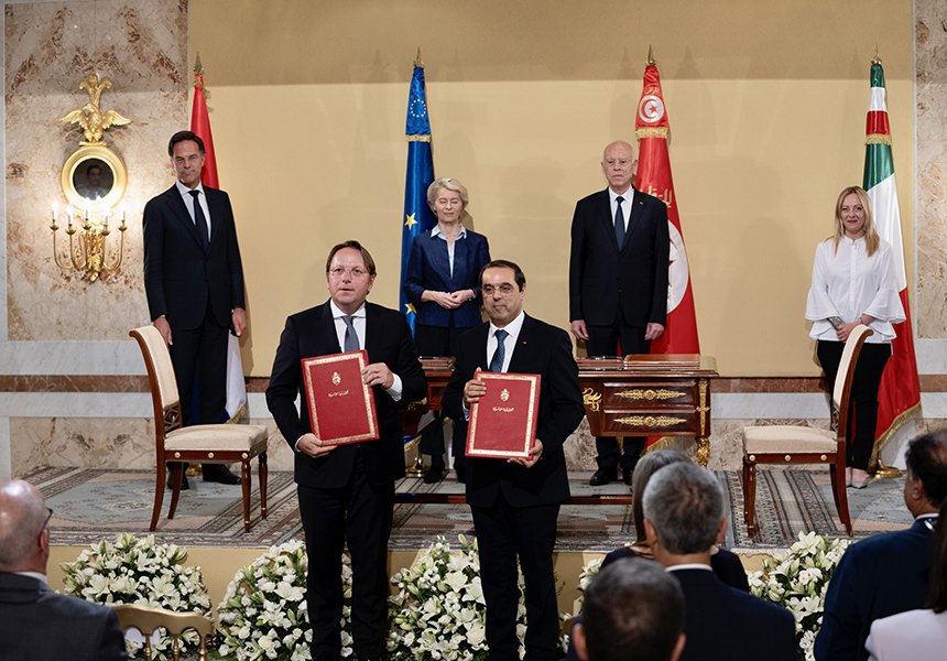 Meloni, von der Leyen e Rutte in Tunisia – www.governo.it