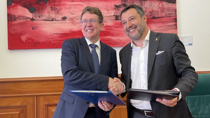 Ferrovie: firmata l’intesa tra il ministro Salvini e il consigliere federale elvetico Rösti – www.mit.gov.it