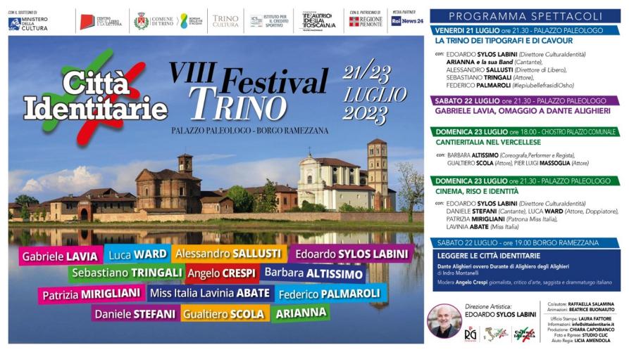 A Trino il Festival delle Città Identitarie 2023
 – www.regione.piemonte.it