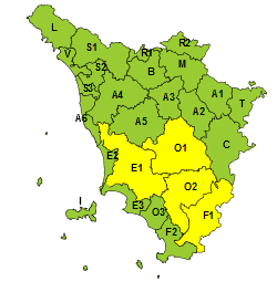 Ancora tempo instabile, codice giallo per temporali forti nella toscana meridionale 
						 – www.toscana-notizie.it