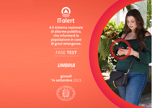 it-alert: il 14 settembre al via in umbria il test del nuovo sistema di allarme pubblico – www.regione.umbria.it