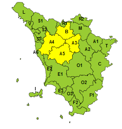 Codice giallo per vento per martedì 5 settembre. Attenzione ai possibili incendi  
						 – www.toscana-notizie.it